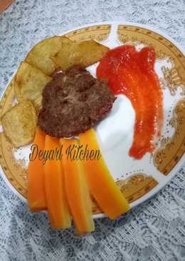 Steak Mini Daging Giling ala Deyarl Kitchen