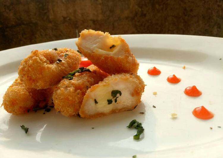 resep masakan Chicken nugget mozzarella