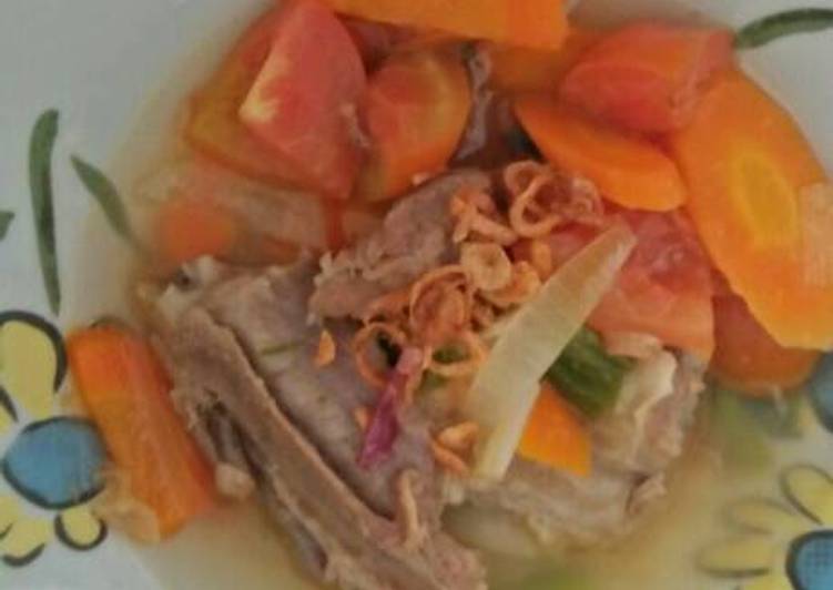 resep makanan Sop iga sapi simple