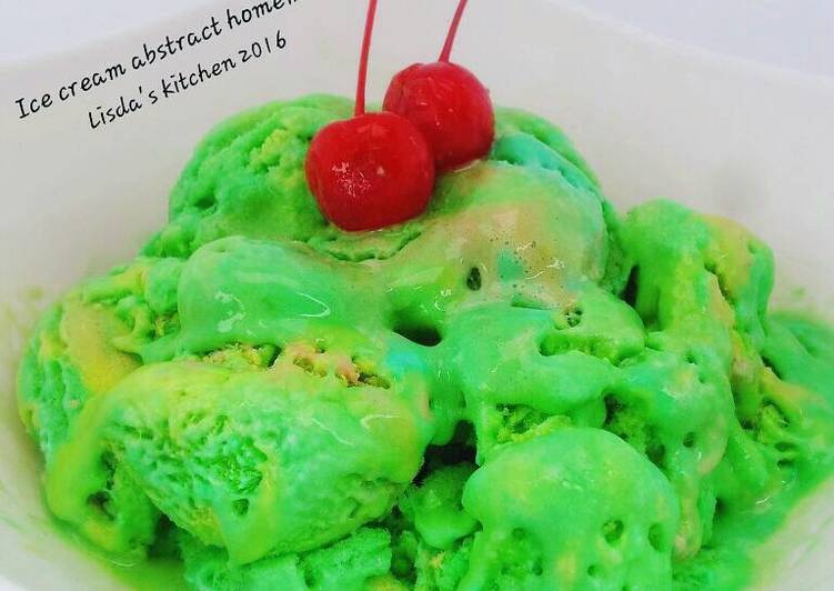 resep Ice cream abstract homemade No whippy