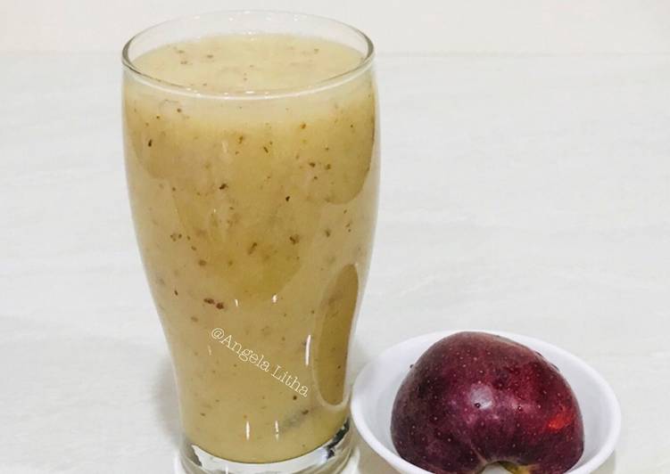 gambar untuk resep Jus apel,jambu dan orange #real food