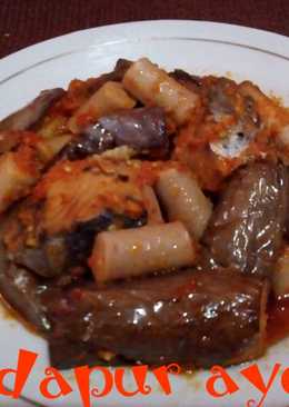 Balado tongkol,terong,sosis ( TONGSIS