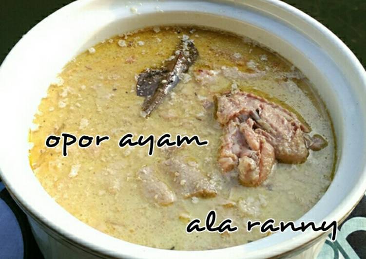Resep Opor ayam Kiriman dari Ranny tanudibrata