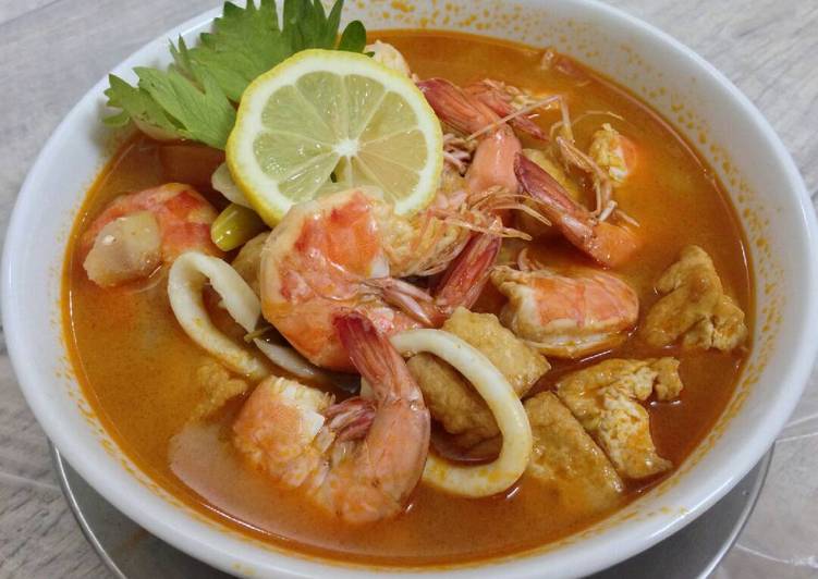 gambar untuk cara membuat Tom yum tofu