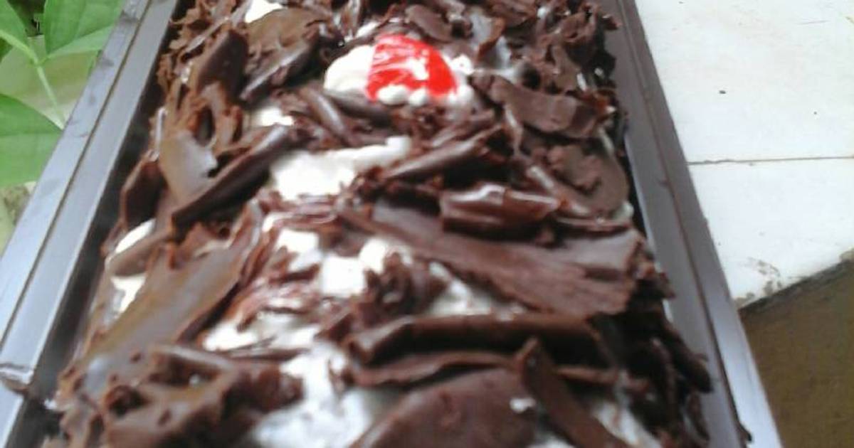Resep Black forest roll