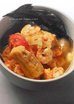 Sop udang tahu