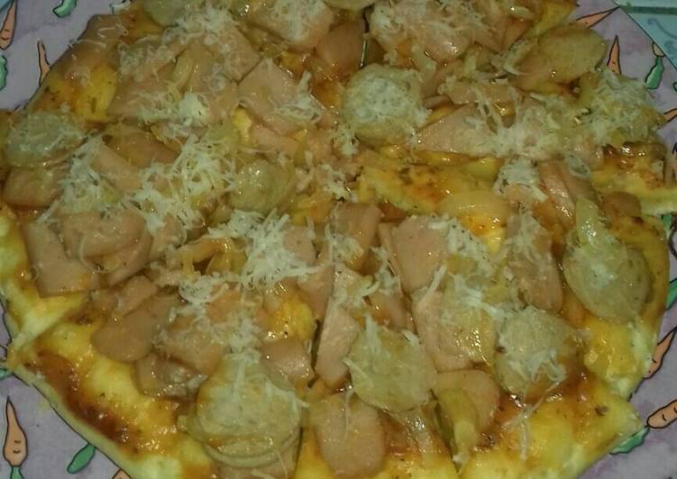 cara membuat Pizza teflon mamih umi