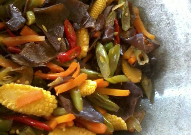 resep lengkap untuk Tumis Sayuran Jamur Kuping