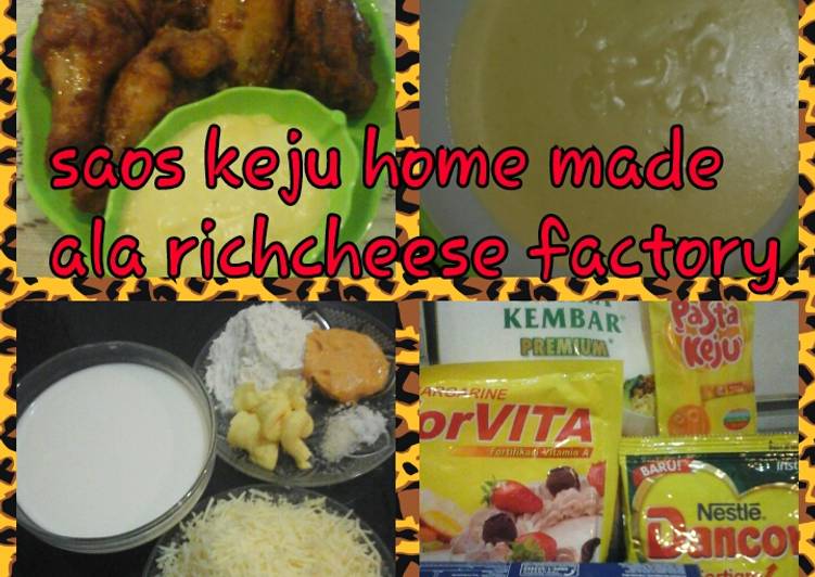 resep lengkap untuk Saos keju home made ala richcheese factory