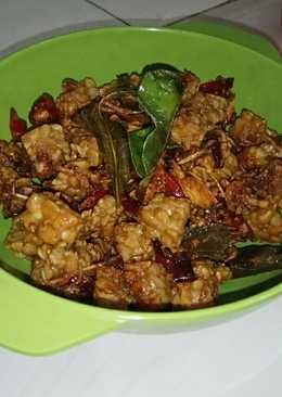 Orek tempe pedas manis