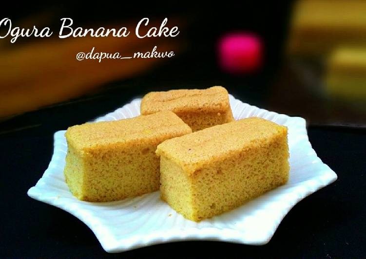 resep lengkap untuk Ogura Banana Cake