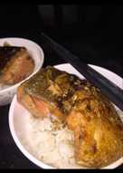 Salmon panggang with teriyaki sauce