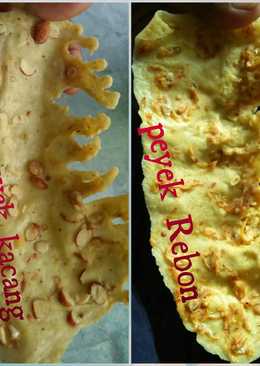 Peyek rebon / kacang