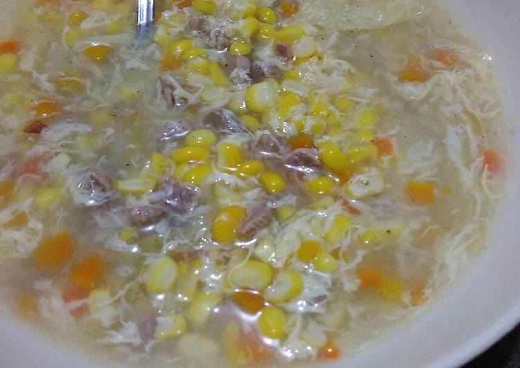Resep Corn Soup (Sup Jagung) tanpa MSG