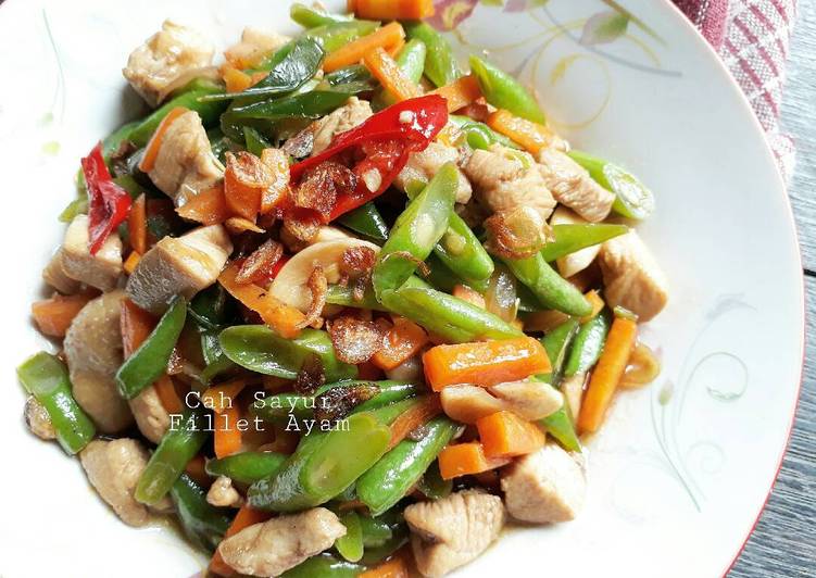 gambar untuk resep makanan Cah Sayur Fillet Ayam