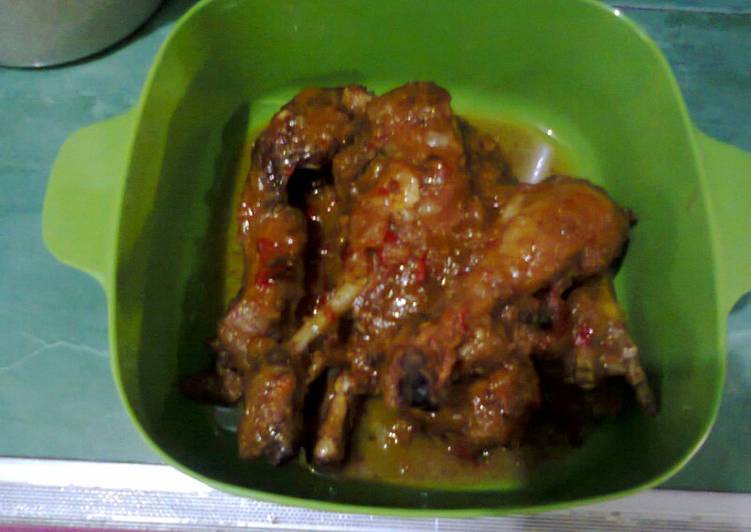 cara membuat Ayam goreng bumbu rujak