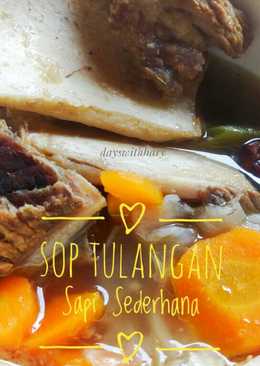 Sop Tulangan Sapi Sederhana