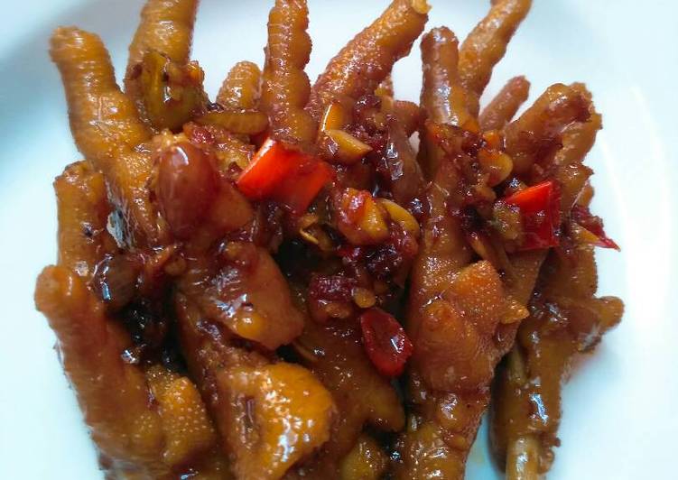 resep lengkap untuk Ceker Pedas