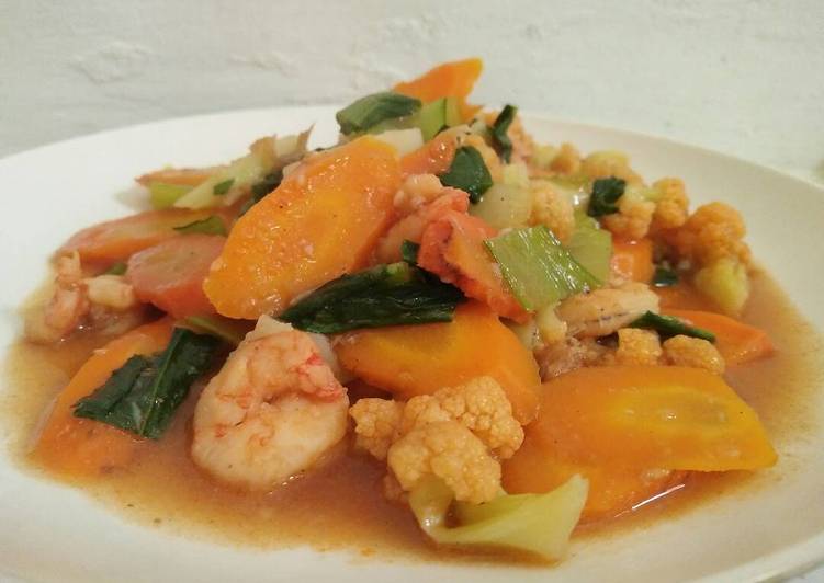 resep makanan Capcay udang