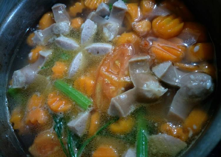 resep makanan Sop sosis