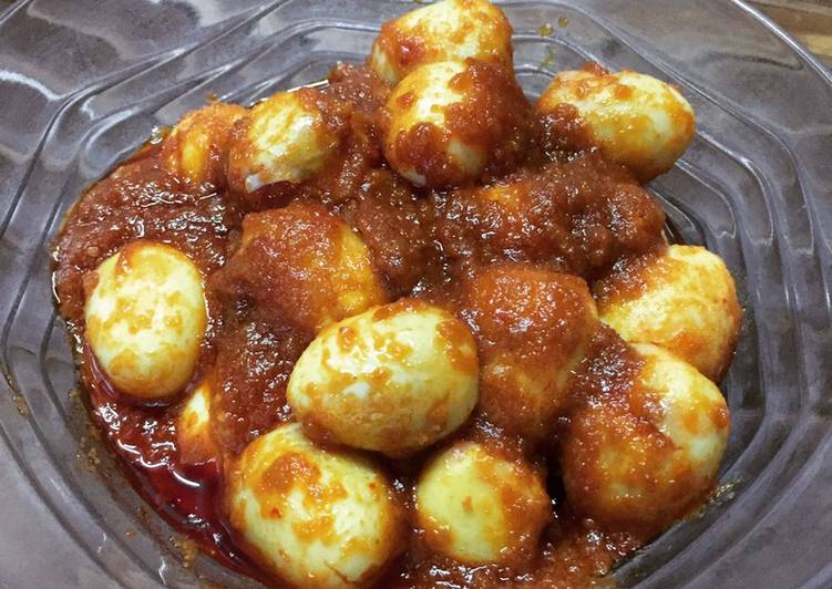 Telur puyuh bumbu bali recipe main photo