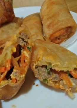 Lumpia daging saos keju