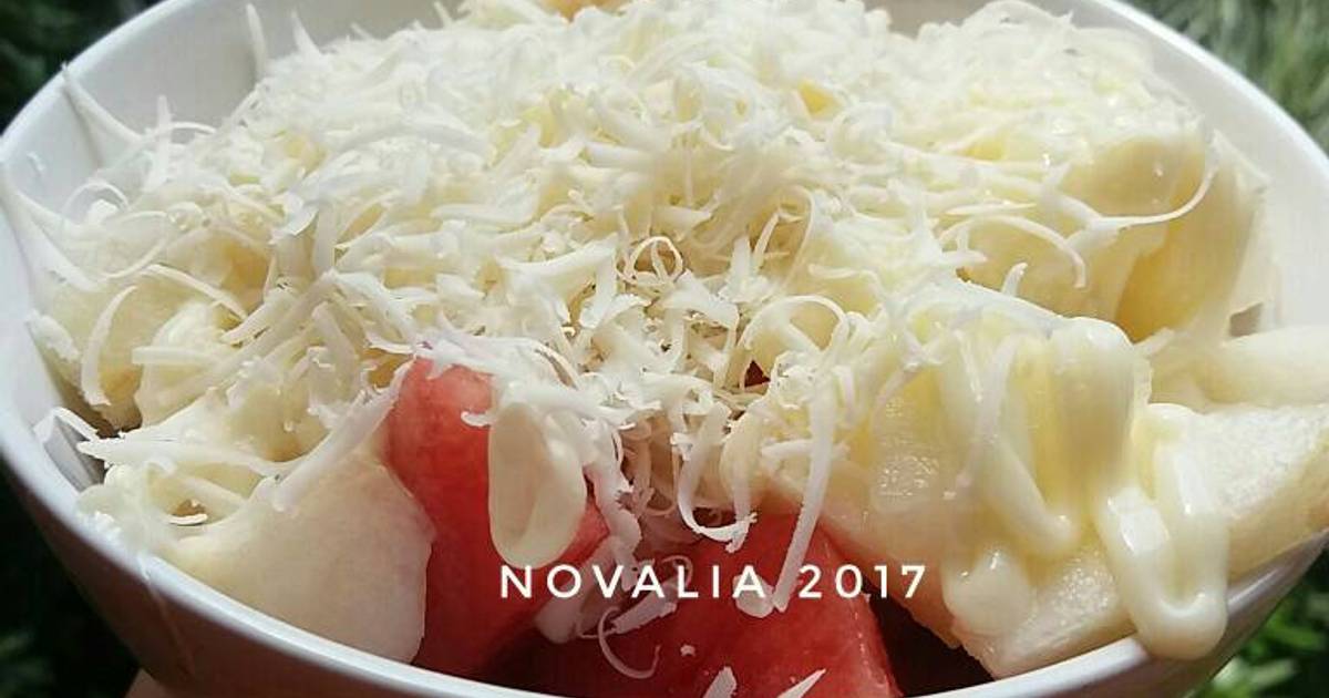 727 resep  salad  buah  keju enak dan sederhana Cookpad