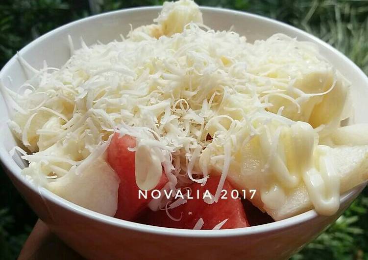 Resep Salad Buah Keju - Novalia Rika