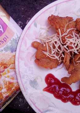 Jamur Krispi Saus Keju Merah