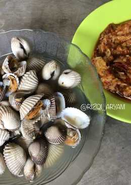 Kerang Rebus Bumbu Kunci Ft Sambel Pencit