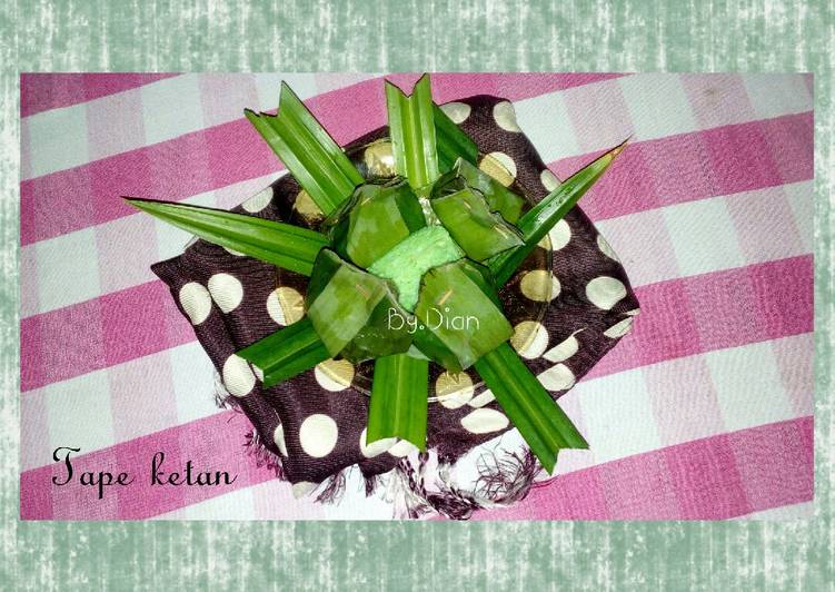 Resep 49.Tape ketan ijo manis