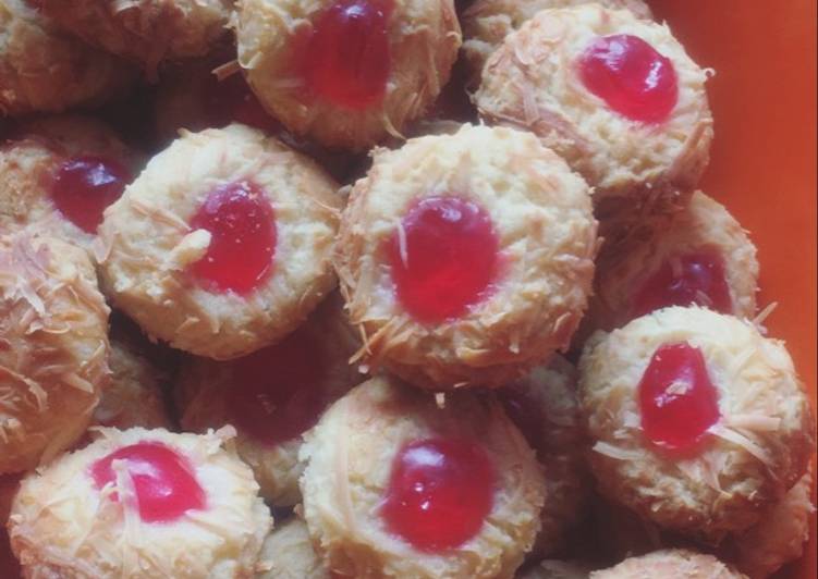 bahan dan cara membuat Thumbprint Cookies