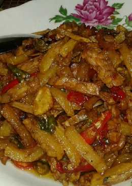 Sambal pedas manis tempe dan kentang