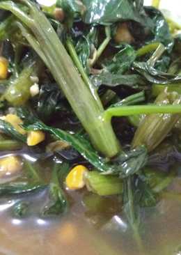 Tumis kangkung jagung