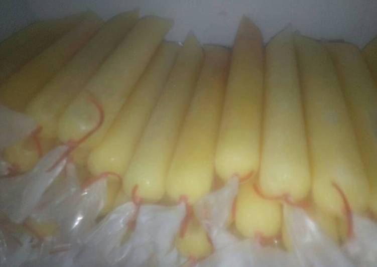 resep lengkap untuk Es Lilin Nangka (es mambo)