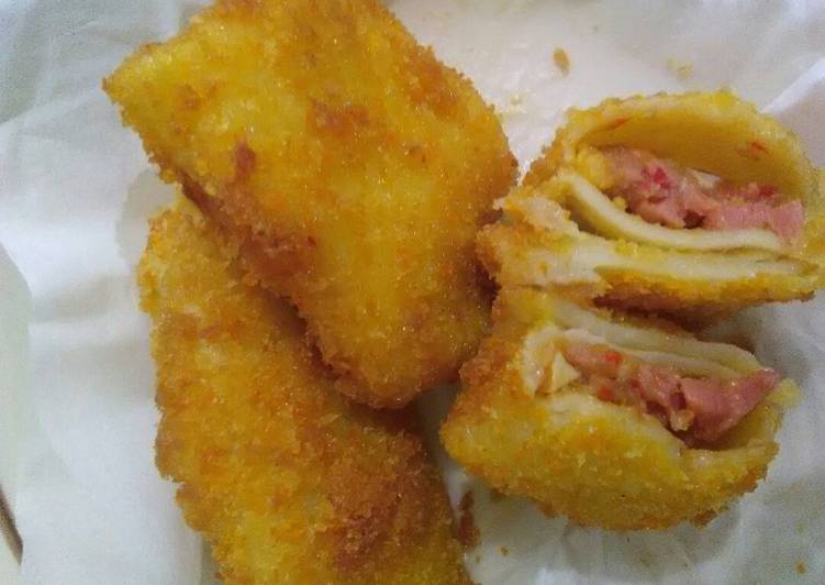 gambar untuk resep Risol/risoles sosis telur sambel terasi