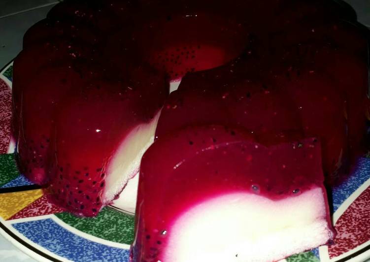 Resep Puding Susu Mix Buah Naga ala Mommy Aiselio ? Karya Irma
Mommy'nya AiseLio