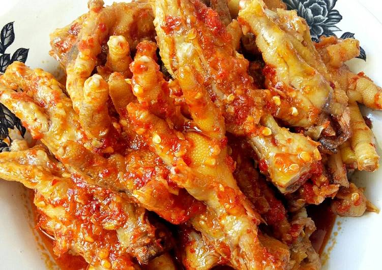 Resep Ceker mercon Kiriman dari Indirapupu