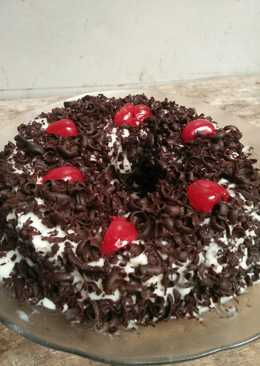 Mocca blackforest cake kukus