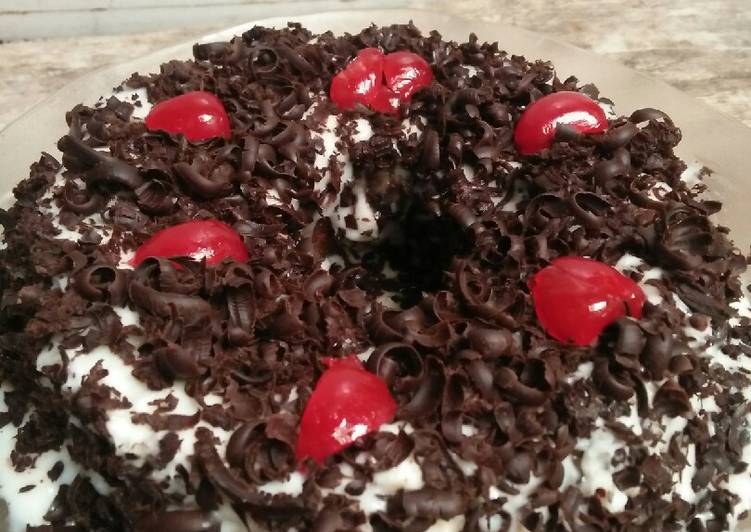 resep lengkap untuk Mocca blackforest cake kukus