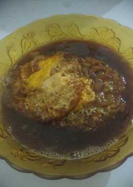 Telor ceplok kuah kecap