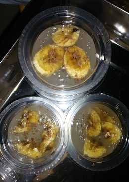 Puding pisang rasa kelapa