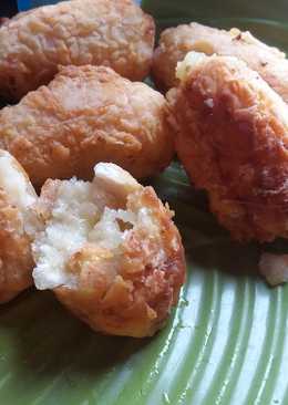 Perkedel ubi mozarella