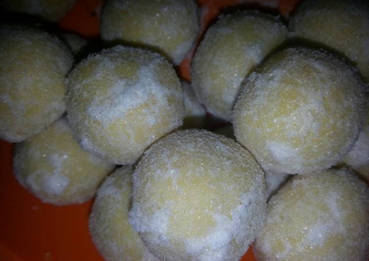 resep makanan Putri salju adonan kastengels