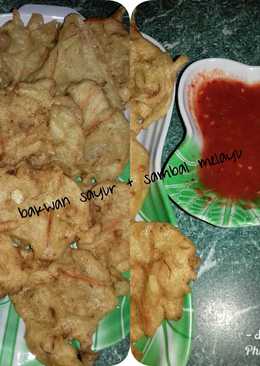 Bakwan sayur plus sambal khas melayu kijang