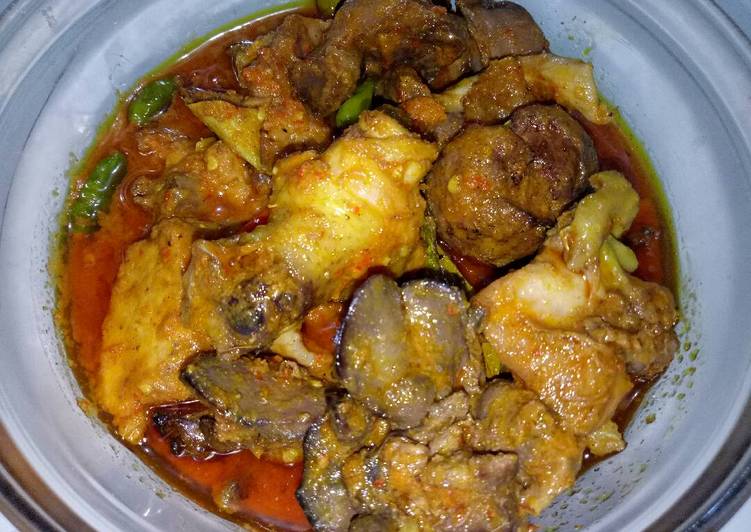 bahan dan cara membuat Ayam ati ampela bumbu bali