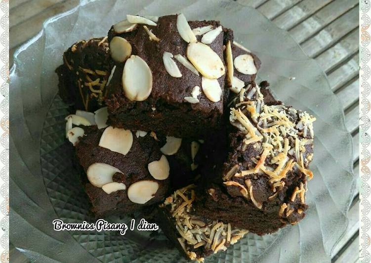 cara membuat Brownies Pisang