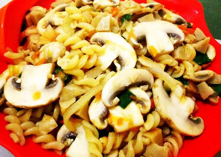 Pasta Fusilli with Mushroom