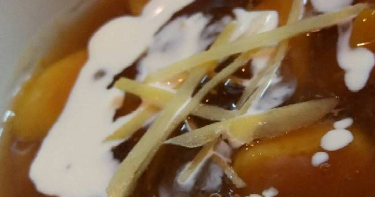 Resep CREAMY SWEET POTATOES IN THICKENED SWEET SOUP ( JENANG TELO )