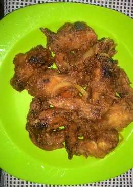 Ayam goreng tepung asam saos teriyaki